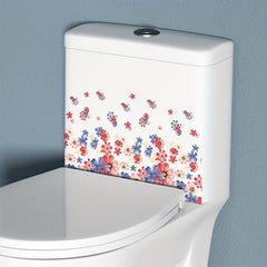 Romantic Flower Toilet Stickers - Home Decoration Tools