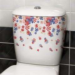 Romantic Flower Toilet Stickers - Home Decoration Tools