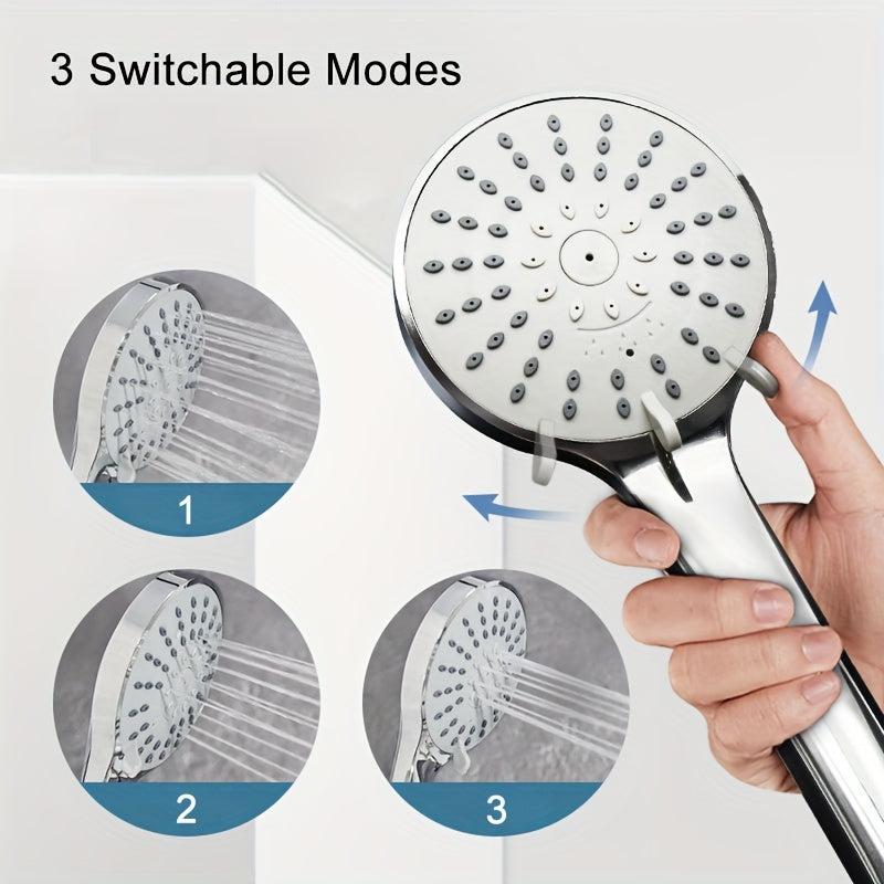 High Pressure 20 Rain Shower Head 3 Modes Handheld Shower
