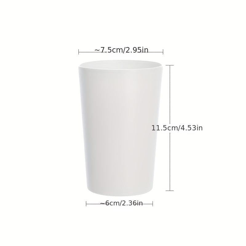 1pc Toothbrush Cup Home Bathroom Couple Wash Cup Frosted Plastic Mouthwash Cup