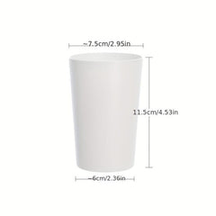 1pc Toothbrush Cup Home Bathroom Couple Wash Cup Frosted Plastic Mouthwash Cup