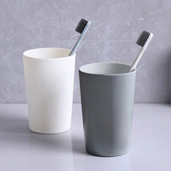 1pc Toothbrush Cup Home Bathroom Couple Wash Cup Frosted Plastic Mouthwash Cup
