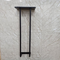Stainless Steel Wall Mounted Towel Rack with Shelf