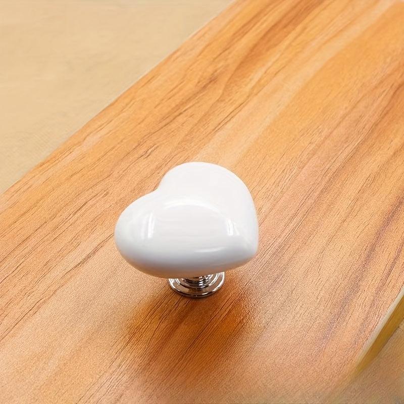 3pcs Heart-shaped Toilet Press for Water Tank, Love Button