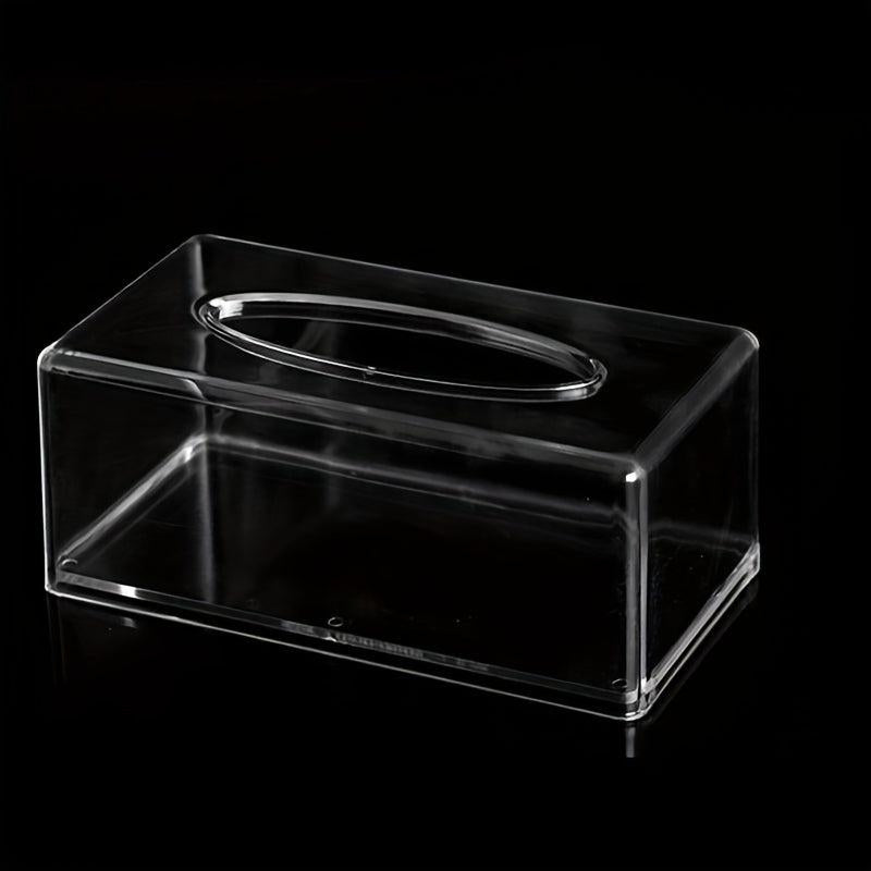 Acrylic Tissue Box Clear Holder Multifunction Storage Bathroom