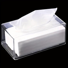 Acrylic Tissue Box Clear Holder Multifunction Storage Bathroom