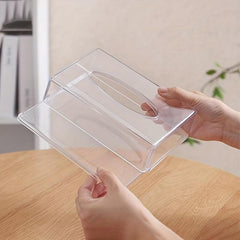 Acrylic Tissue Box Clear Holder Multifunction Storage Bathroom