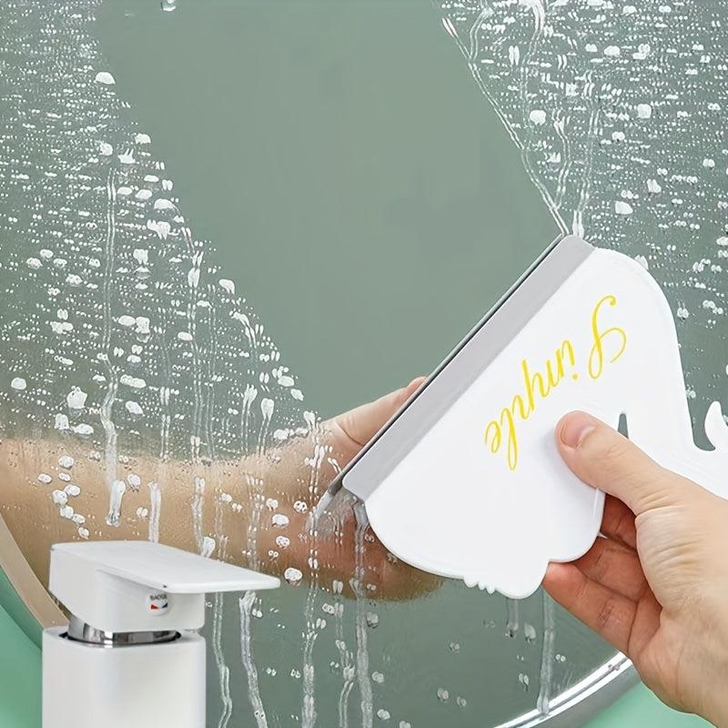 2pcs Shower Squeegee Window Glass Wiper Cleaning Scraper