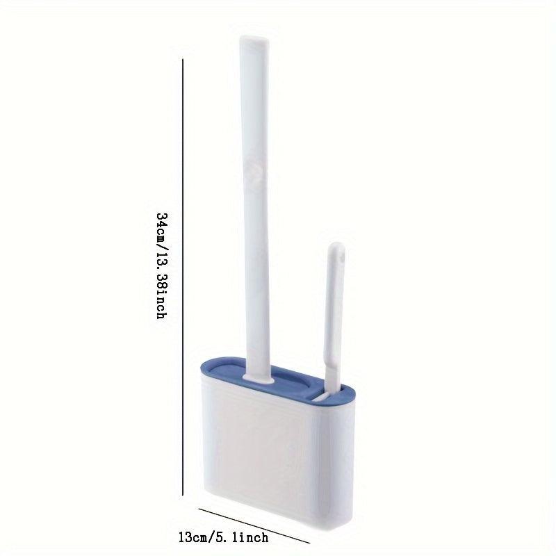 Silicone Toilet Brush with Holder Box Bathroom Cleaning Brush