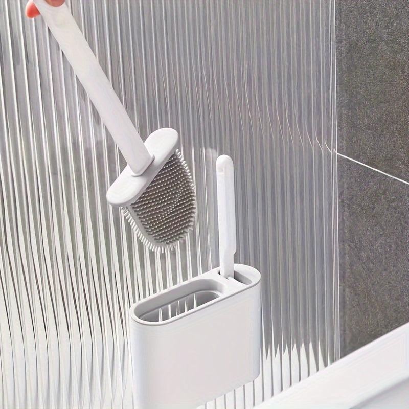 Silicone Toilet Brush with Holder Box Bathroom Cleaning Brush