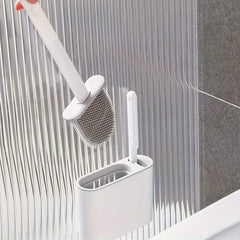 Silicone Toilet Brush with Holder Box Bathroom Cleaning Brush
