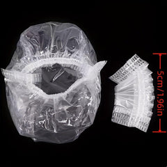 Waterproof Transparent Disposable Earmuffs - 100pcs