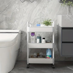 Large Capacity Bookshelf Desktop Shelf Floor Shelf Movable With Wheels