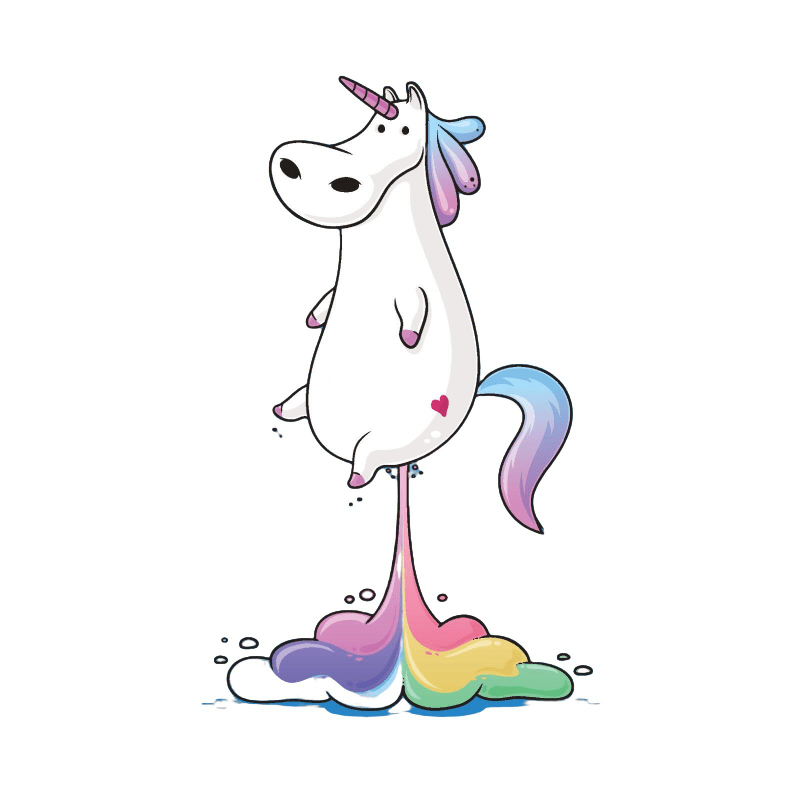 Moisture Proof Unicorn Wall Sticker for Decoration