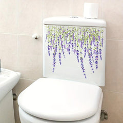 Lavender Wall Sticker for Toilet and Home Deco