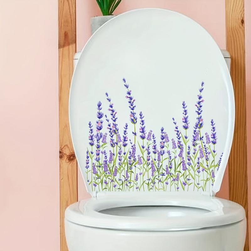 Lavender Wall Sticker for Toilet and Home Deco