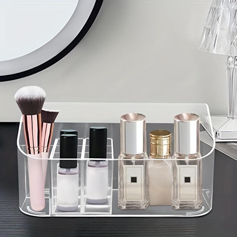 Transparent Makeup Organizer 9 Compartments Lip Gloss Eyeliner Nail Polish