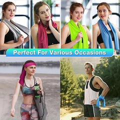 Cooling Sports Towel For Face & Neck Sweat Absorption Microfiber Towel