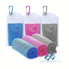 Cooling Sports Towel For Face & Neck Sweat Absorption Microfiber Towel