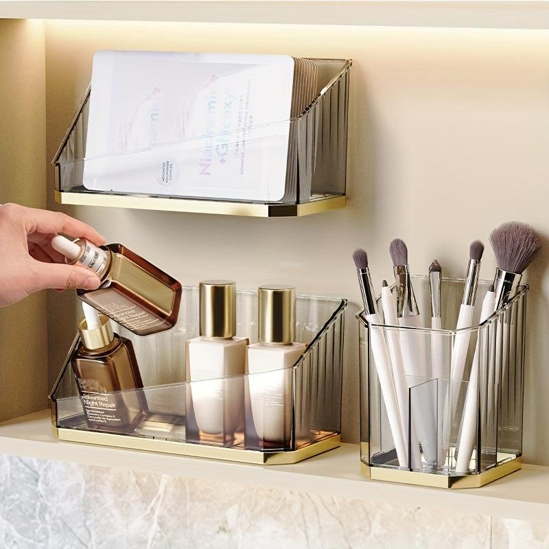 Large Capacity Cosmetic Storage Box, Dustproof, Transparent