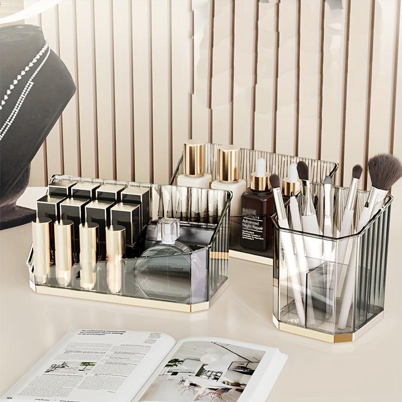 Large Capacity Cosmetic Storage Box, Dustproof, Transparent