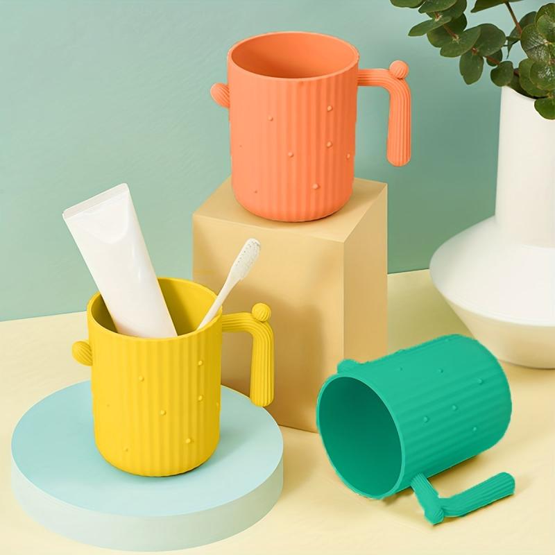 Cactus Mouthwash Cup Bathroom Tumbler Gargling Toothbrushing Solid Unique Decor