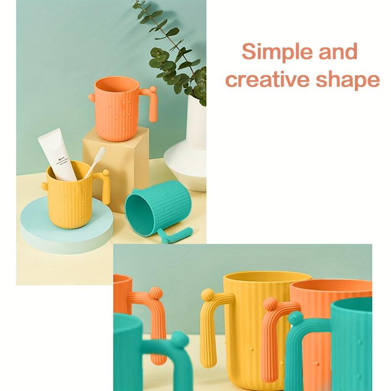 Cactus Mouthwash Cup Bathroom Tumbler Gargling Toothbrushing Solid Unique Decor