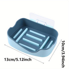 Wall Mounted Double Layer Soap Holder for Bathroom Organization