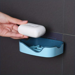 Wall Mounted Double Layer Soap Holder for Bathroom Organization