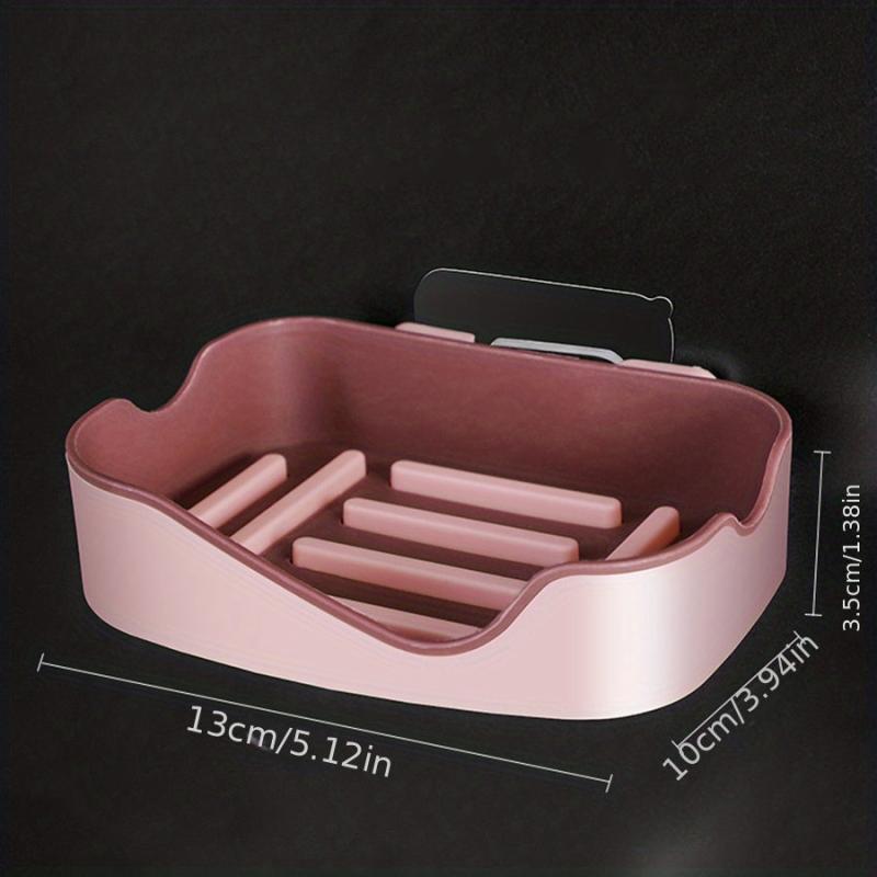 Wall Mounted Double Layer Soap Holder for Bathroom Organization