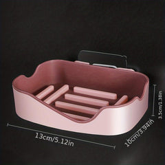 Wall Mounted Double Layer Soap Holder for Bathroom Organization