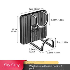Self Adhesive Washbasin Rack Bathroom Basin Holder