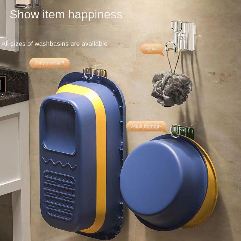 Self Adhesive Washbasin Rack Bathroom Basin Holder