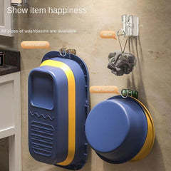 Self Adhesive Washbasin Rack Bathroom Basin Holder