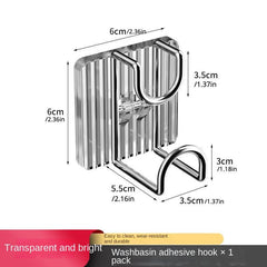 Self Adhesive Washbasin Rack Bathroom Basin Holder