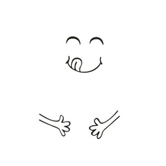 Funny Smiley Face Wall Sticker for Fridge Dining Room Decor