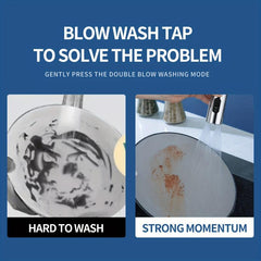 Double Scraping and Washing Faucet Nozzle for Vegetable Sink