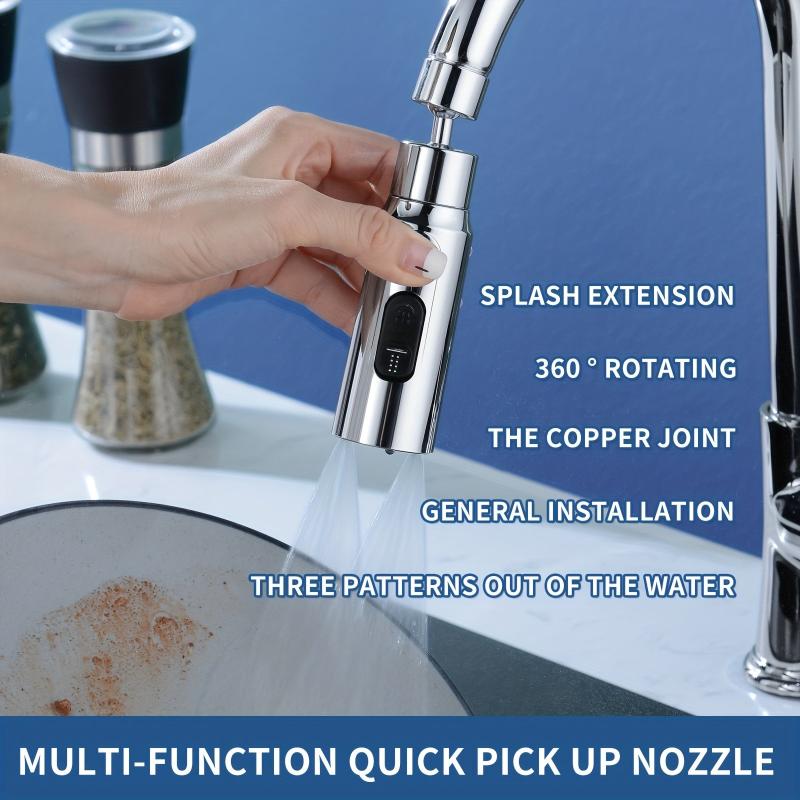 Double Scraping and Washing Faucet Nozzle for Vegetable Sink