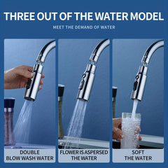 Double Scraping and Washing Faucet Nozzle for Vegetable Sink