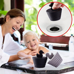 High Temp Resistant Silicone Bathtub Plug with Conical Screw Design