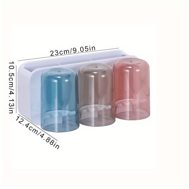Toothbrush Holder Set With 2 3 4 Cups Wall Mounted Toothbrush Holder