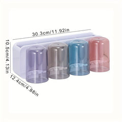 Toothbrush Holder Set With 2 3 4 Cups Wall Mounted Toothbrush Holder