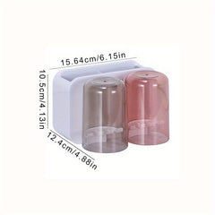 Toothbrush Holder Set With 2 3 4 Cups Wall Mounted Toothbrush Holder