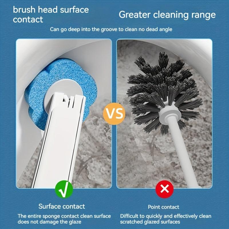 Disposable Toilet Brush Set for Household Bathroom Cleaning