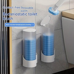 Disposable Toilet Brush Set for Household Bathroom Cleaning