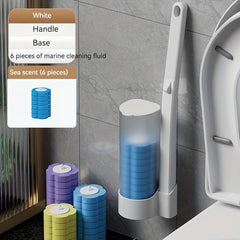 Disposable Toilet Brush Set for Household Bathroom Cleaning