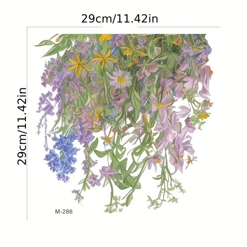Plant Toilet Sticker Toilet Lid Decal Restroom Renovation Tile Stickers