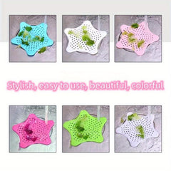4pcs Sink Strainer Hair Catcher Drain Cover Shower Protector with Suction Cup