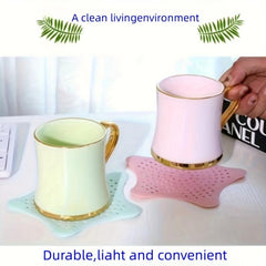 4pcs Sink Strainer Hair Catcher Drain Cover Shower Protector with Suction Cup