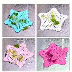 4pcs Sink Strainer Hair Catcher Drain Cover Shower Protector with Suction Cup